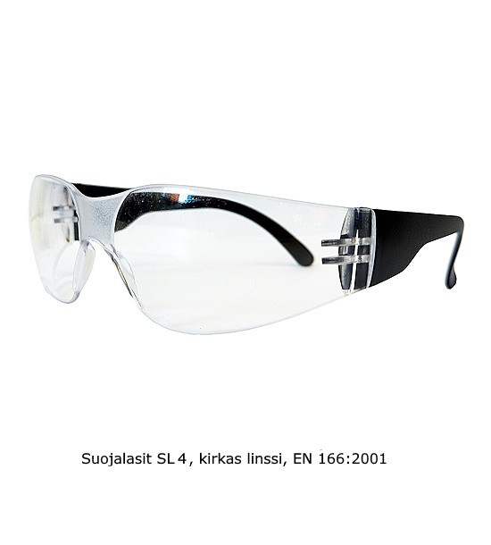 Suojalasit, kirkas linssi